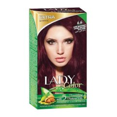 Farba na vlasy LADY in Color, 6.6 Tmavá mahagónová