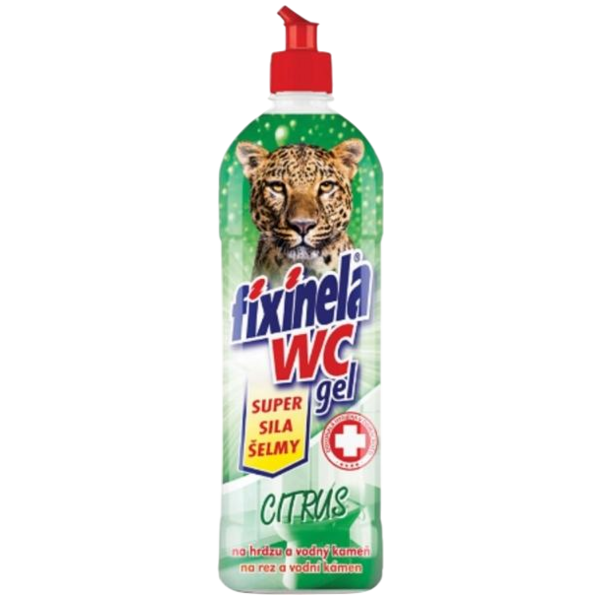 Fixinela Citrus Wc gel síla šelmy, WC čistič, 750 ml