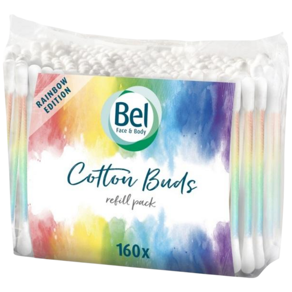 Bel Rainbow vatové tyčinky 160 ks