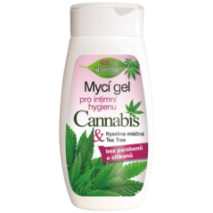 Bione Cosmetics Mycí gel pro intimní hygienu CANNABIS 260 ml