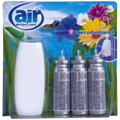 Air Menline Rain of Island osvěžovač vzduchu strojek a náplň 3× 15 ml
