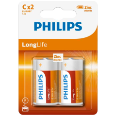 Batérie Philips Longlife 2 ks CR14 mono 1,5V