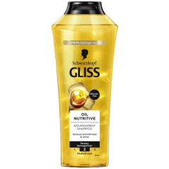 Gliss Oil Nutritive vyživujúci šampón pre rozštiepené vlasy, 400 ml