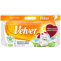 Velvet 3vrstvý toaletný papier slnečná edícia, rola 18,3 m, 8 rol