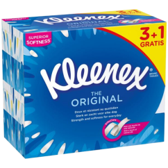 Kleenex Original 3vrstvé papírové kapesníčky v krabičce, 4× 72 ks