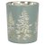 Dekoratívny svietnik sklenený, motív strom 7x7x8,2cm
