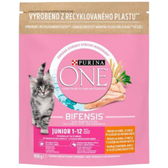 Purina One Junior granule pro kočky s kuřecím a celozrnými obilovinami, 800 g