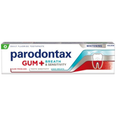 Parodontax Gum + Breath & Sensitivity Whitening zubní pasta s fluoridem, 75 ml