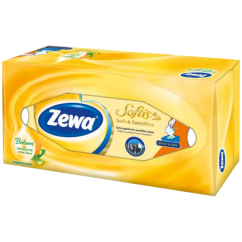 Zewa Softis Soft & Sensitive Box 4vrstvé papírové kapesníky, 80 ks