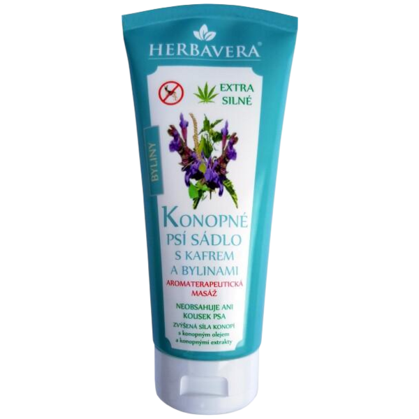 Herbavera Konopné psí sádlo s kafrem a bylinami, 200 ml