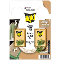 Raid háček proti šatním molům s vůní cedru, 2 ks