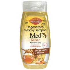 Bione Cosmetics Regenerační vlasový šampon MED + KERATIN + Q10 260 ml