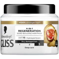 Schwarzkopf Gliss Total Repair regeneračná maska 4v1 pre suché a poškodené vlasy, 400 ml