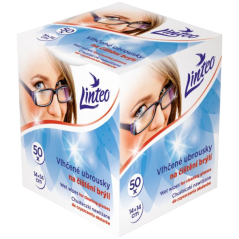 Linteo vlhčené obrúsky na okuliare, 50 ks