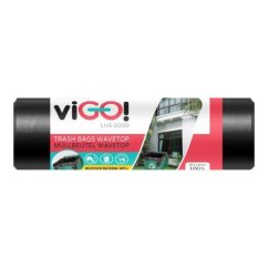 viGO! Pytle silné na odpad černé 160 litrů LDPE 10ks