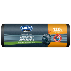 Swirl Profi pytle na ťažký odpad 120 l, 36 µ, 75 × 95 cm, 12 ks