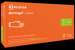 Nepudrované latexové zdravotnické rukavice 100ks, vel.S