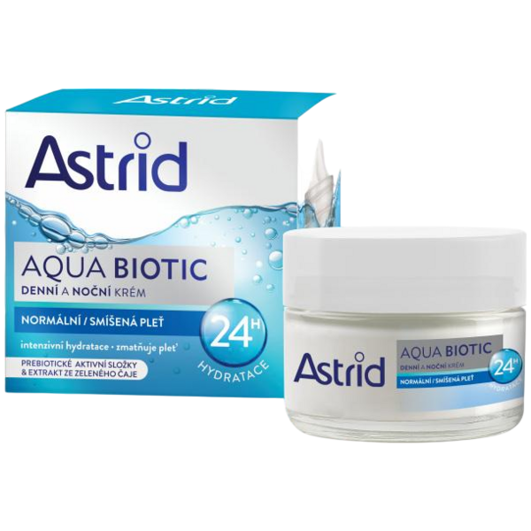 Astrid Aqua Biotic denní a noční krém normální a smíšená pleť, 50 ml