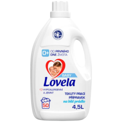 Lovela Baby Biele prádlo prací gél, 50 praní, 4,5 l