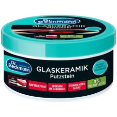 Dr. Beckmann čistící pasta s aktivním uhlím a houbičkou na sklokeramické desky 250g