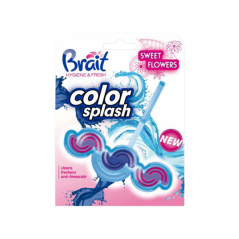 Brait kostka do WC color splash NEW Sweet Flowers 45 g