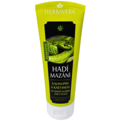 Herbavera Hadí mazání s konopím a kaštanem, 200 ml