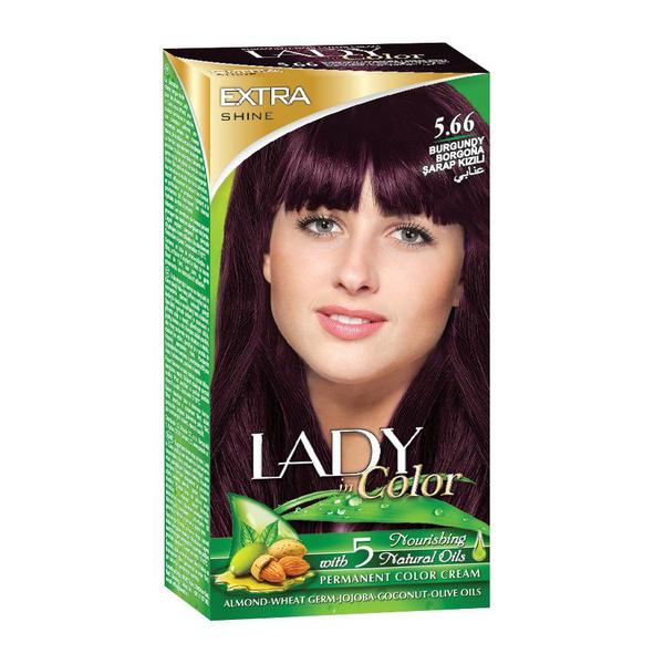 Barva na vlasy LADY in Color, 5.66 Burgundy