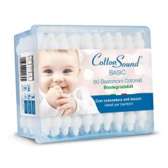 Vatové tyčinky Cotton Sound BABY 60ks
