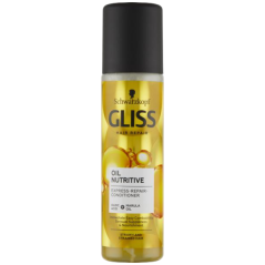 Gliss regeneračný expres balzam Oil Nutritive pre hrubé a namáhané vlasy, 200 ml
