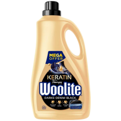 Woolite Keratin Therapy Darks Denim Black prací gel, 3,6 l, 60 dávek