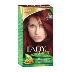 Barva na vlasy LADY in Color, 6.4 Měděná červená