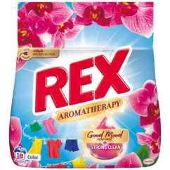REX prací prášek Aromatherapy Orchid Color 18 praní, 990g