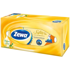 Zewa Softis Soft & Sensitive Box 4vrstvové papierové vreckovky, 80 ks