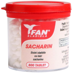 Fan sladidla sacharin stopní sladidlo 800 tablet 50 g