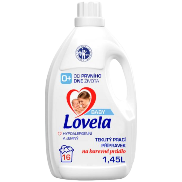 Lovela Baby Barevné prádlo prací gel 16 praní, 1,45 l