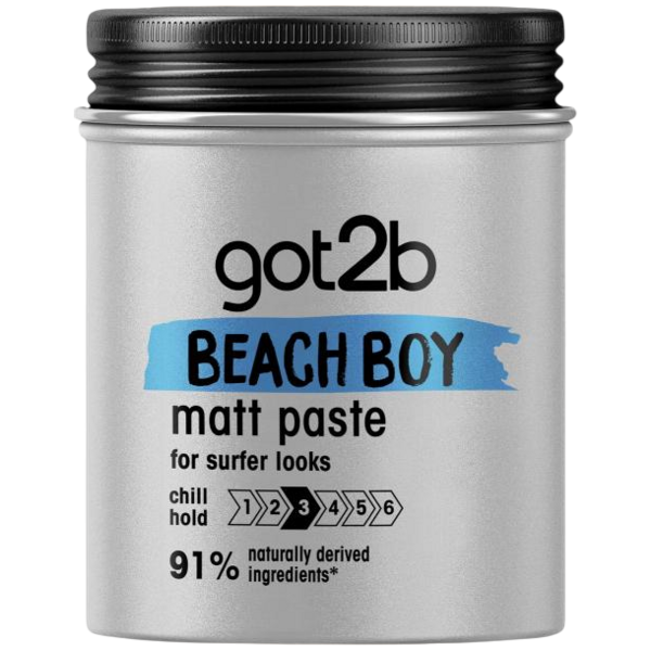 got2b Beach Boy matující pasta na vlasy, střední fixace, 100 ml got2b Beach Boy matující pasta na vlasy, střední fixace, 100 ml