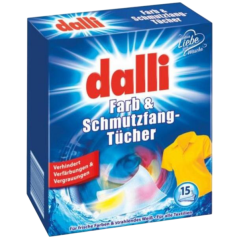 Dalli pracie obrúsky proti zafarbeniu bielizne, 15 ks