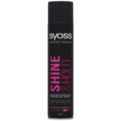 Syoss Shine & Hold, lak na vlasy extra silná fixace 4, 300 ml