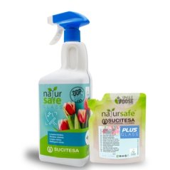 SUCITESA NATURSAFE GLASS, na okna, vanilka, balení 16x50ml sáček + lahev