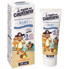 BABY CAPTAIN TUTTIFRUITTI - dětská zubní pasta s ovocnou příchutí 3+ 75 ml