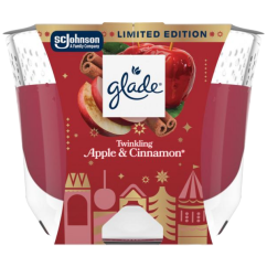 Glade veľká vonná sviečka Twinkling Apple & Cinnamon 204 g