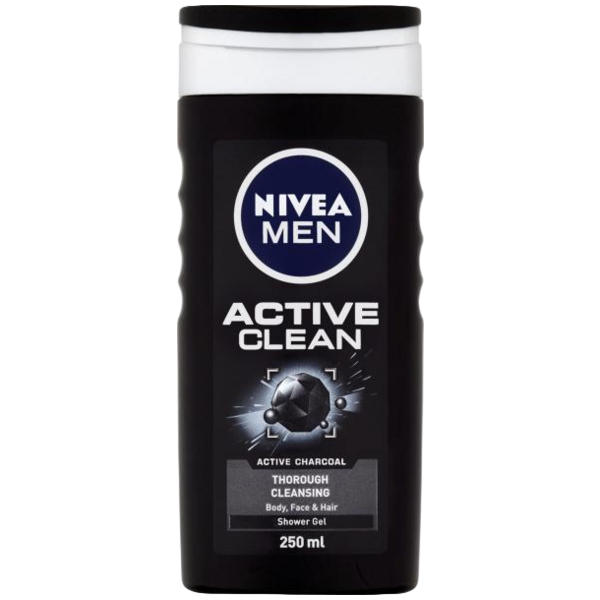 Nivea Men Active Clean sprchový gel, 250 ml