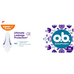 O.B. ExtraProtect Super tampony, 16 ks