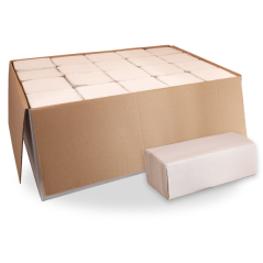 ZZ Uteráky biele 2-vrstvé 21x23cm 3000 ks (20x150ks)