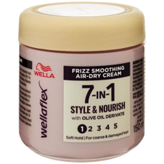 Wellaflex Frizz Smoot 7v1 krém na vlasy proti krepatění 150 ml
