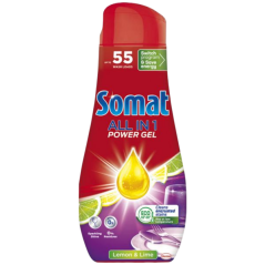 Somat gel do myčky All in 1 Lemon & Lime, 55 dávek, 990 ml