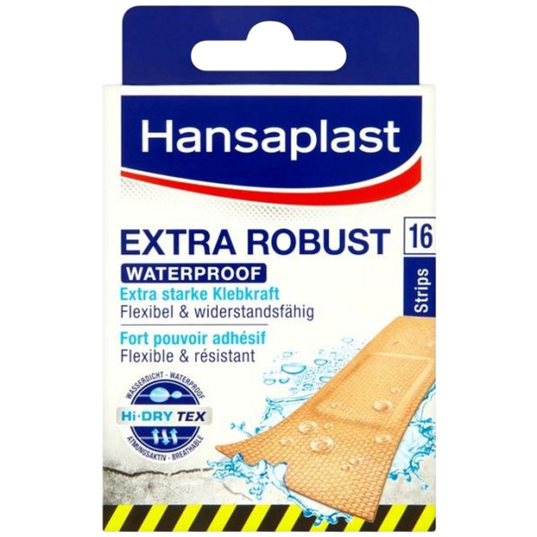 Hansaplast Extra Robust voděodolná náplast, 16 ks