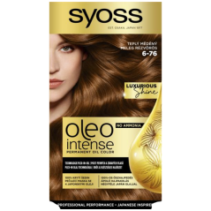 Syoss Oleo Intense dlouhotrvající olejová barva na vlasy, Teplý Měděný 6-76, 50 ml