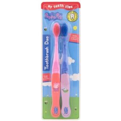 Peppa Pig sada zubných kefiek pre deti Super Soft 2ks