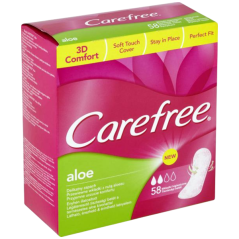Carefree Aloe Vera slipové vložky intimky, 56 ks